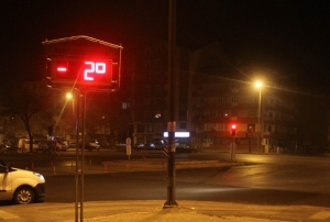 Kayseri'de gece saatlerinde termometreler eksilere dyor