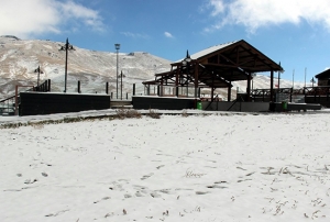 Erciyes Kayak Merkezi'ndeki kar ya