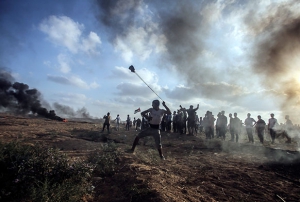 Gazzedeki gsterilerde srail asker