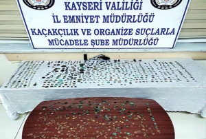 Kayseri'de tarihi eser kaakl operasyonu: 1 gzalt