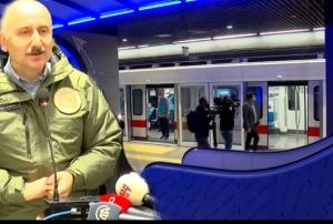  Metro Hatt'nda ilk test srn Bakan Karaismailolu yapt