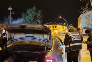 108 araç trafikten men edildi