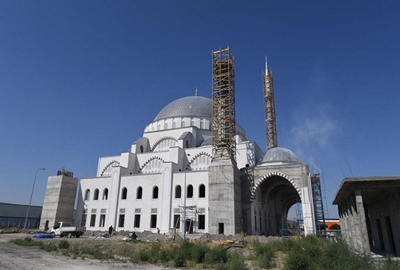 OSBde Yeni Cami inaat almalar devam ediyor 