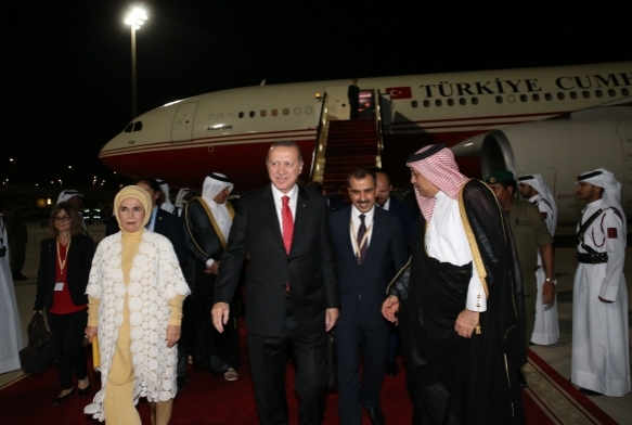 Cumhurbakan Erdoan Katar'da