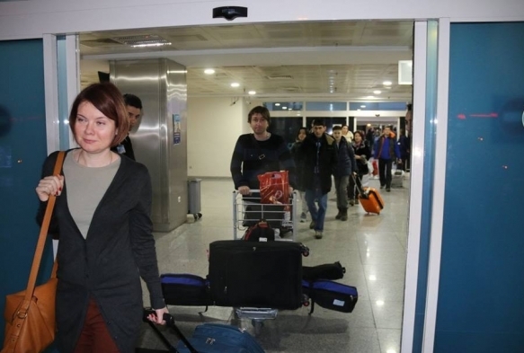  kinci Rus turist kafilesi de Kayseri'ye geldi