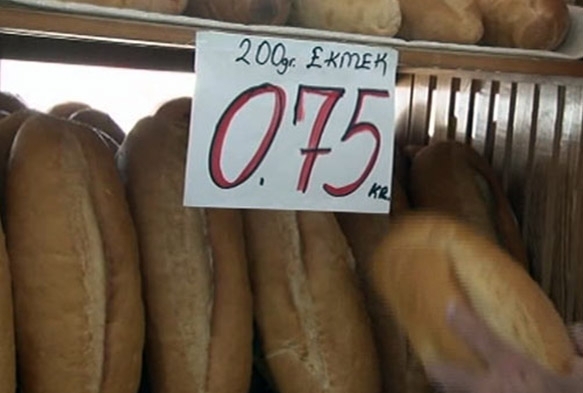 Fiyat 1 lira olan ekmei 75 kurua satnca davalk oldu