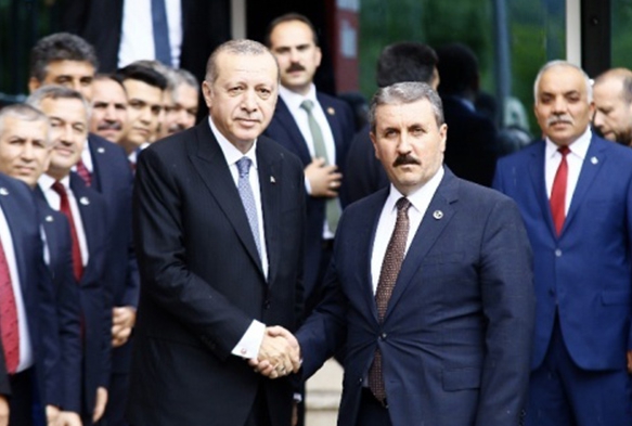 Cumhurbakan Erdoan'dan BBP'ye ziyaret