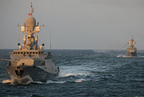 Rus sava gemileri Akdeniz'de