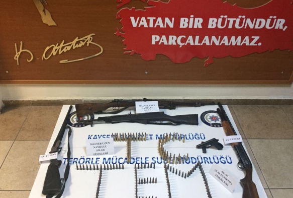 PKK/KCK operasyonunda Mauser silah ele geirildi