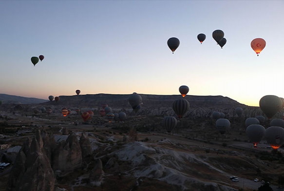 Kapadokya blgesini Ekim aynda 324 bin 375 turist ziyaret etti