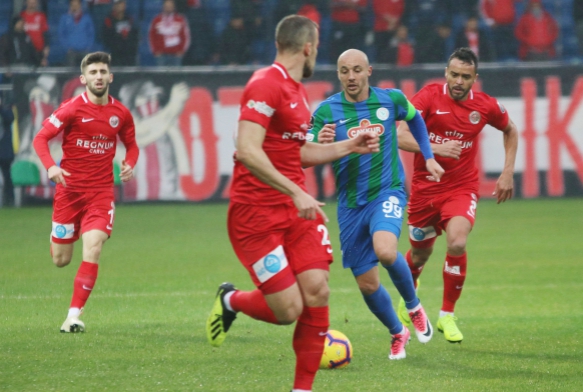 Spor Toto Sper Lig: aykur Rizespor: 1 - Antalyaspor: 1