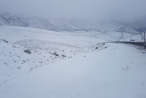 Kayseri'de kar ya