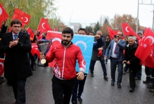 Dnya ampiyonu grei Fatih Cengiz, Kayseri'de