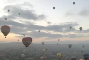 Kapadokyada balon turlar iptal edildi!