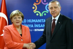 Cumhurbakan Erdoan Merkel ile grt