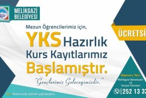 Melikgazide cretsiz YKS hazrlk kurslarna kaytlar balad