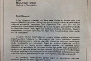 Kayseri'nin uak fiyatlarnda indirim talebi