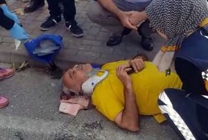 Tersten gelen motosiklet yal adama arpt