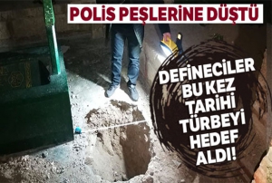 Defineciler bu kez 600 yllk tarihi trbeyi hedef ald