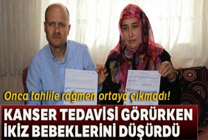 Kanser tedavisi grrken ikiz bebeklerini drd