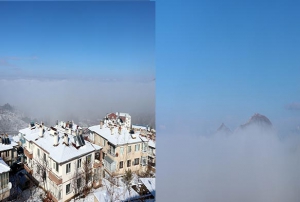  Sisin altnda kalan Kayseri'den kartpostallk fotoraflar