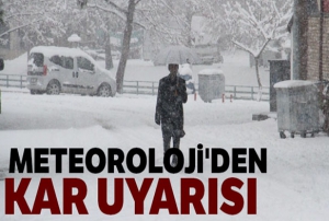 Meteoroloji'den kar uyars