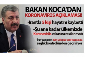 Salk Bakan Koca'dan koronavirs aklamas