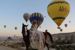 Kapadokya'da balon turlar iptal edildi