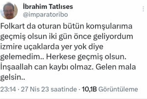 zmir'de brahim Tatlses'in de oturduu site yand