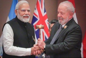 Hindistan, G20 dnem bakanln Brezilya'ya devretti