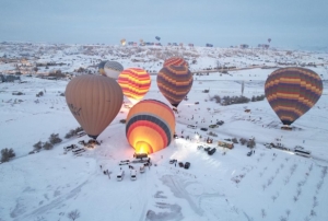 Kapadokya'da balon turları iptal edildi