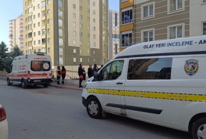 Kayseri'de 8. kattan den kadn ld