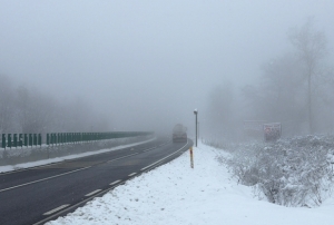 Bolu Da��'nda kar ve sis etkili oluyor