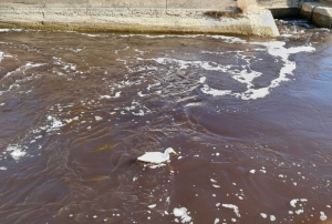 G�ksu siyah akmaya ba�lad�!