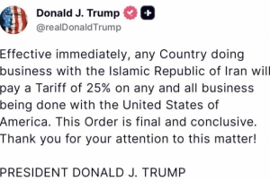 Trump�tan �ran ile i� yapan �lkelere yapt�r�m karar�