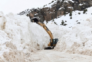 Van'da çığ düşen yol ulaşıma açıldı