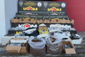 2 milyon TL'lik ka�ak �r�n ele ge�irildi