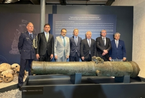 S�k�me gelen gemiden 17. y�zy�la ait bronz top ��kt�