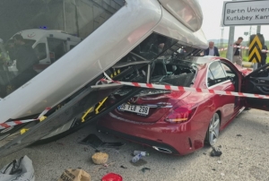Bart�n'da korkutan kaza!