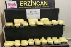 20,1 kilogram metamfetamin ele ge�irildi