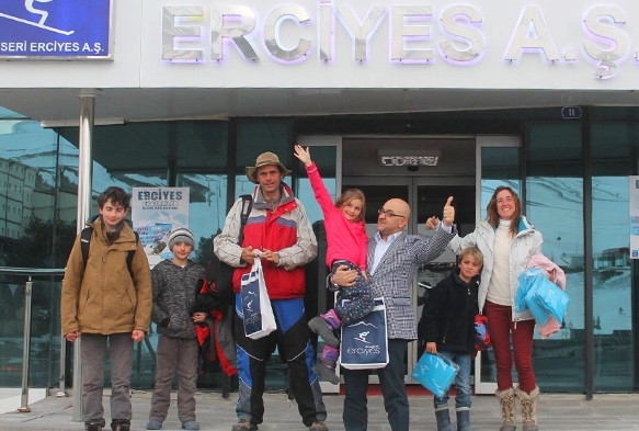 Arjantinli macerac aile Erciyes'te