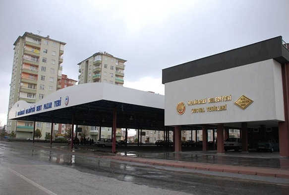 Melikgazi'den 16 st kapal modern semt pazar