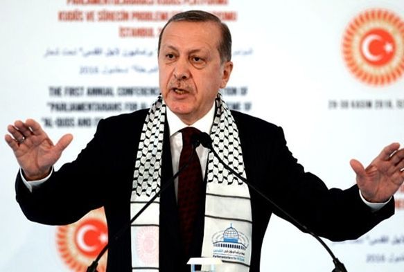 Erdoan'dan sraile 'ezan yasa' uyars