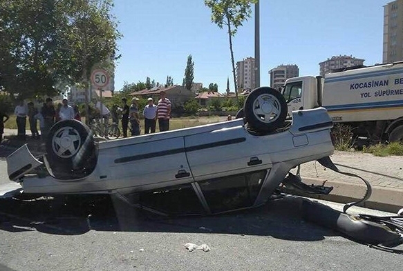 Kayseri'de trafik kazas: 4 yaral