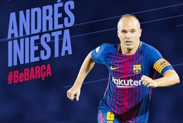 Barcelona'dan Iniesta'ya 'mrlk' szleme