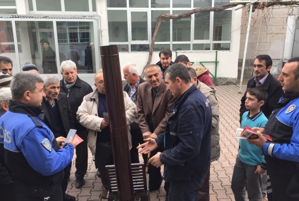 Kayseri polisi 'Soba Yakm' konusunda vatanda bilgilendirdi