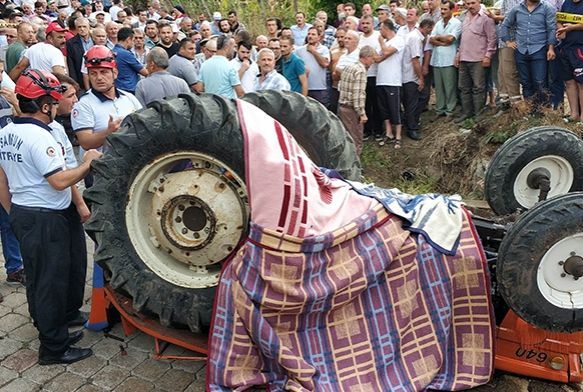 Traktrn altnda kalan srcnn yaknlarnn feryatlar yrekleri da