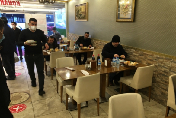 Normalleme admlar kapsamnda kafe, restoran ve lokantalar ald