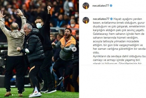 Necati Ate, Galatasaray'a veda etti