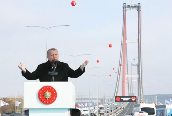 Cumhurbakan Erdoan anakkaleden ayrld